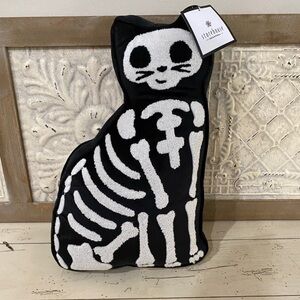 Storehouse Skeleton BONES Cat Pillow - Brand new!  LAST ONE